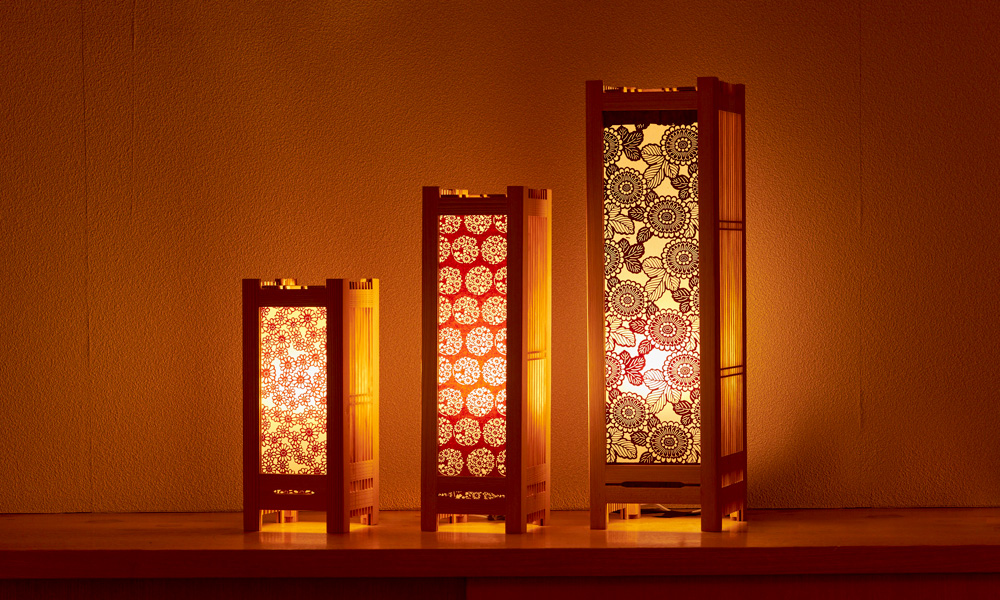 型紙あかり 夕凪